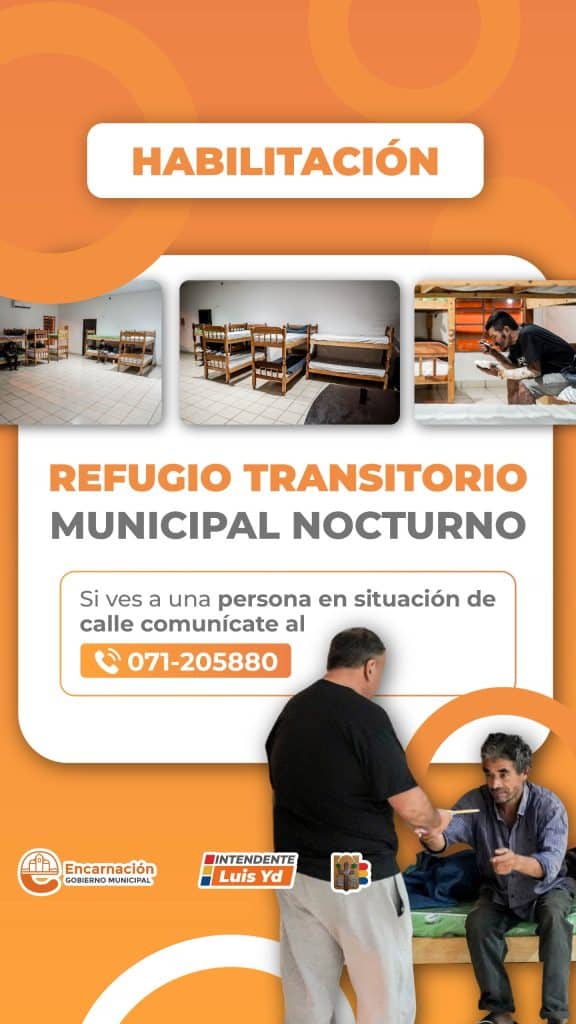 La municipalidad de Encarnación puso en marcha un operativo de contingencia ante la ola de frío que se avecina.
