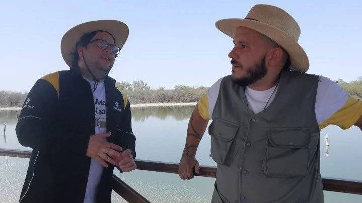 Fabián Chamorro conducía un programa de TV con José Ayala.