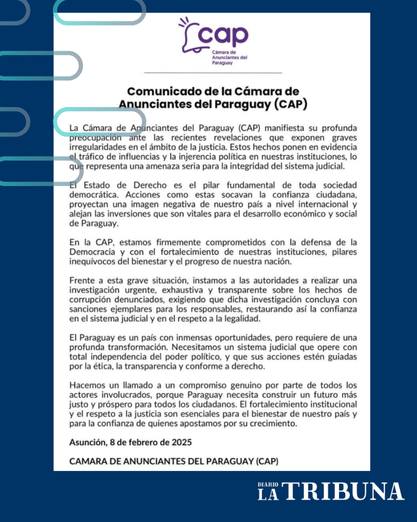 Comunicado de la CAP.