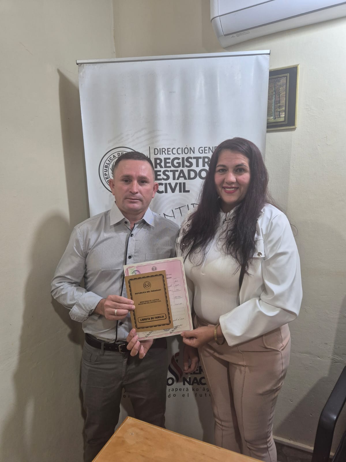 Juana y Cesar, finalmente se casaron.