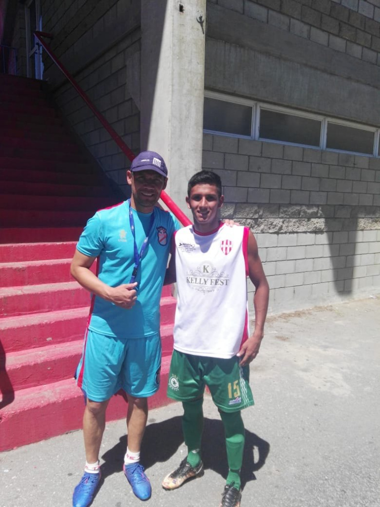 Con Darío Espínola.