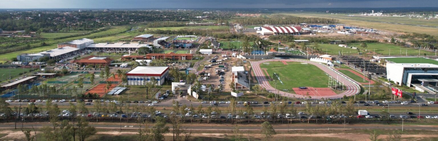 Imagen aérea del imponente Parque Olímpico, admirado por propios y extraños.