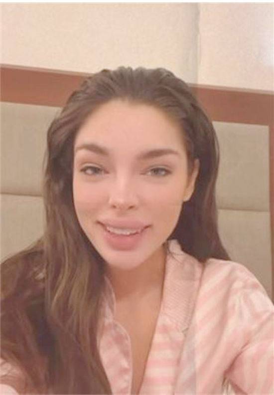 Nadia Ferreira se filmó a cara lavada y la foto se hizo viral.