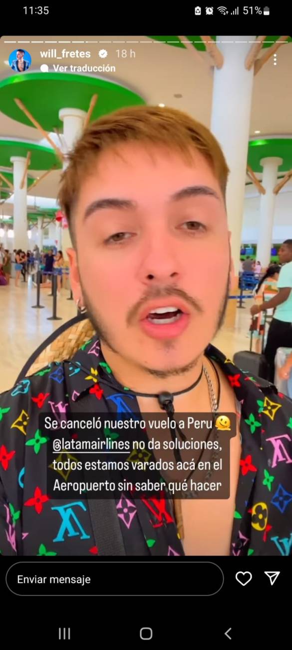 Will también se lamentaba, deambulando por el aeropuerto.