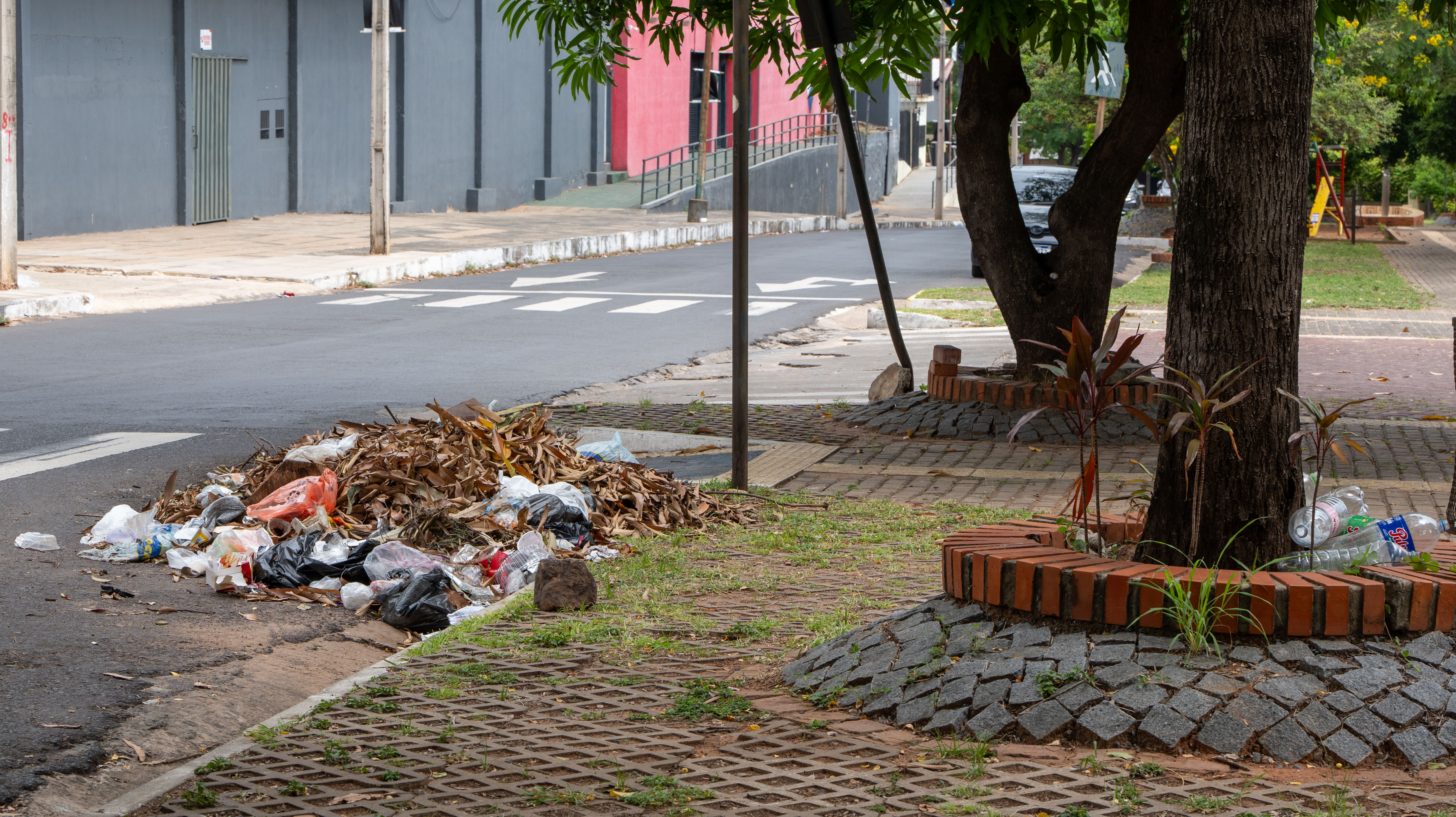 Vecinos no pueden disfrutar totalmente de las caminatas en las tardes, debido a que la basura arrojada por carriteros obstaculiza el paso.