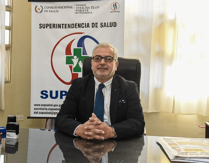 Roberto Melgarejo, superintendente de salud.