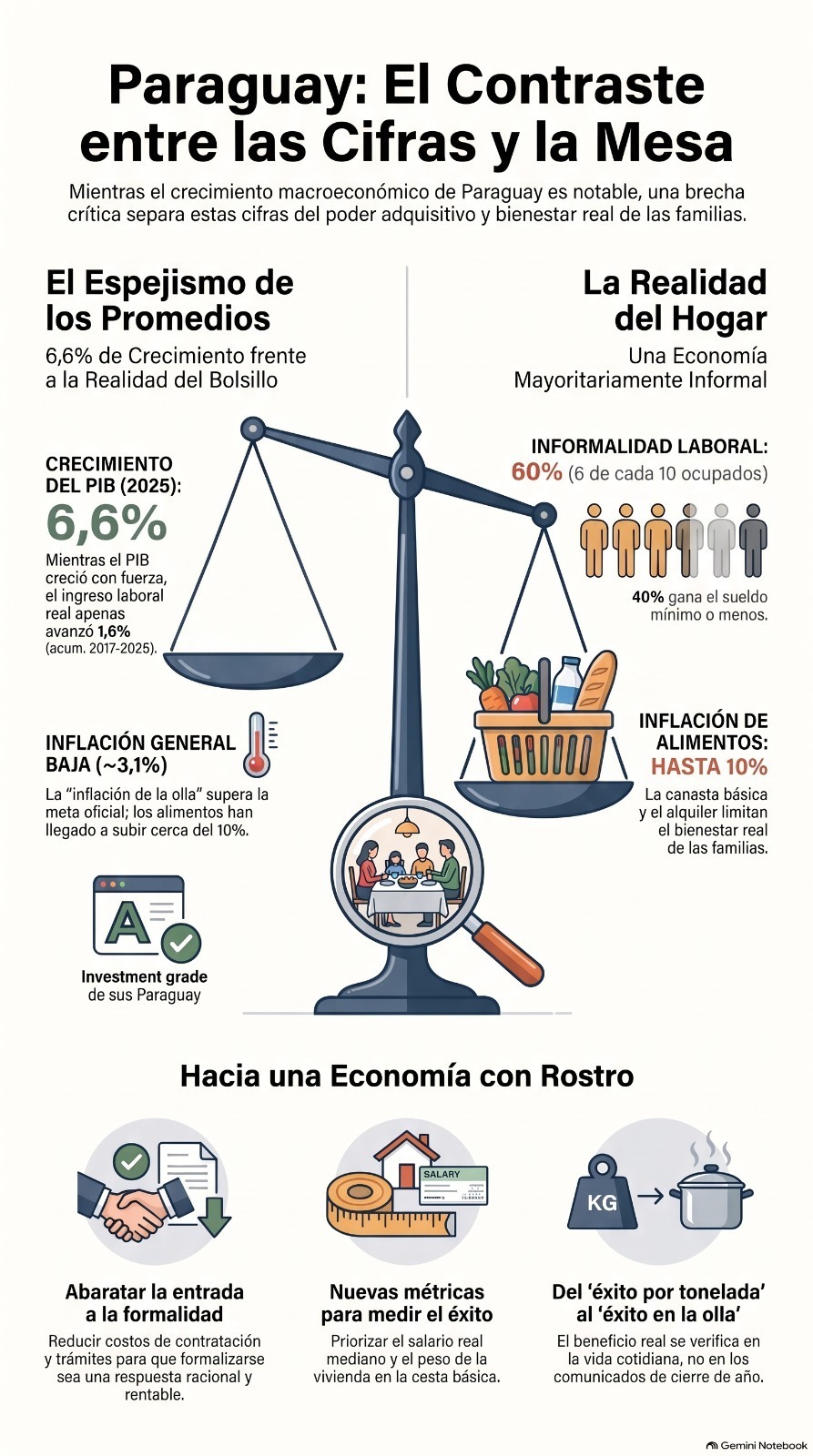 El alza del PIB choca con la brecha en el presupuesto de los hogares