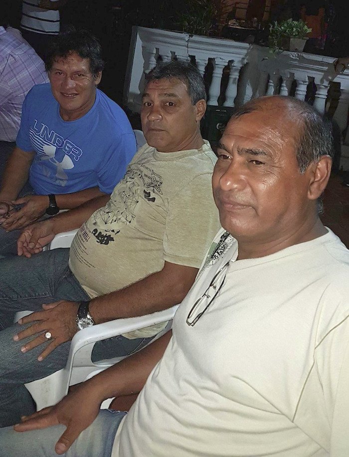 Campeones con Libertad y Paraguay, Pedro Fleitas, Eugenio Morel y Óscar Surián.