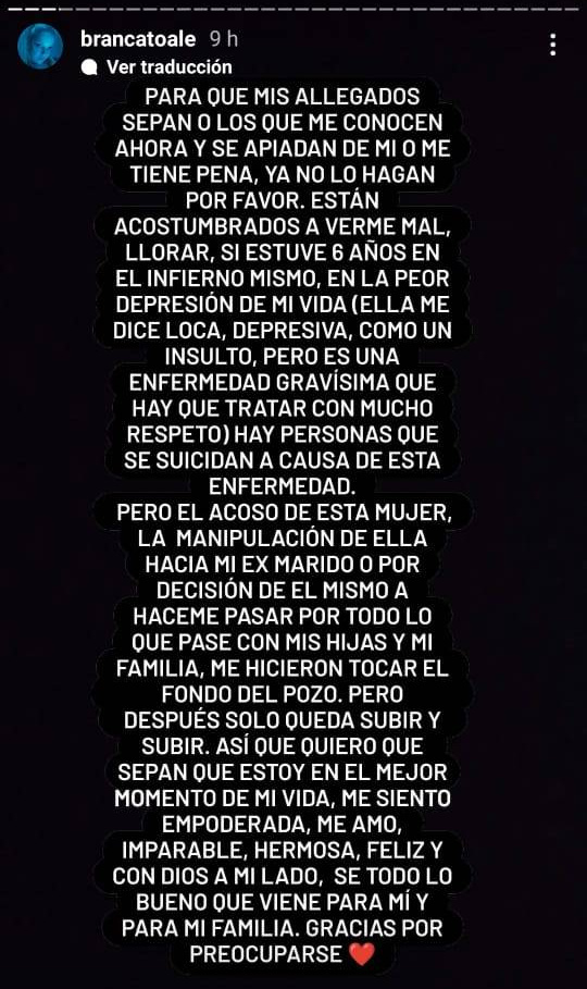 Publicó en su historia cómo se sentía antes y aclara que hoy está bien.
