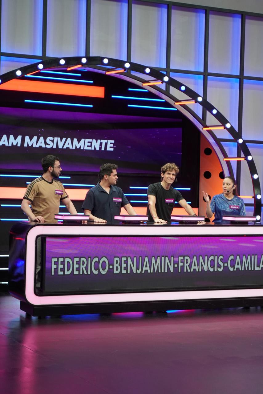 “Team Masivamente”, conformado por Camila, Francis, Benjamín y Federico. Foto: Trece