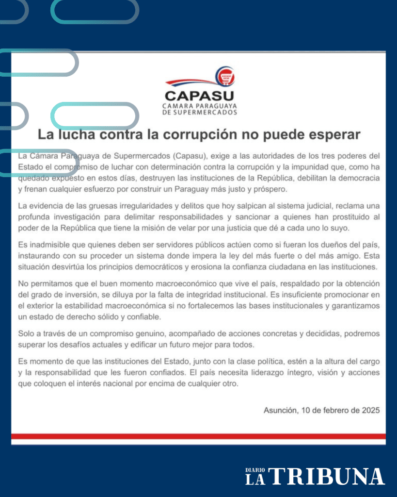 CAPASU también solicitó investigación.