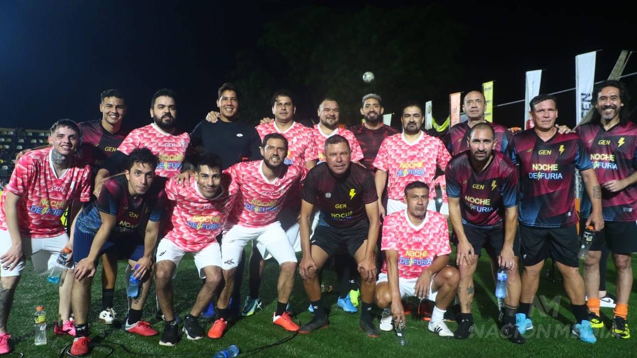 Algunos de los peloteros que formaron parte del futbolacho, entre ellos Orteman, Michelín, Waltes Fretes, Zelaya, Manzur, entre otros.