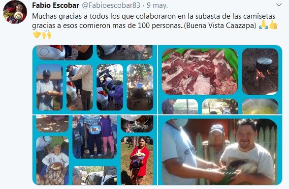 Hace un tiempo Fabio publicaba esto. Admitió que buscará seguir ayudando.