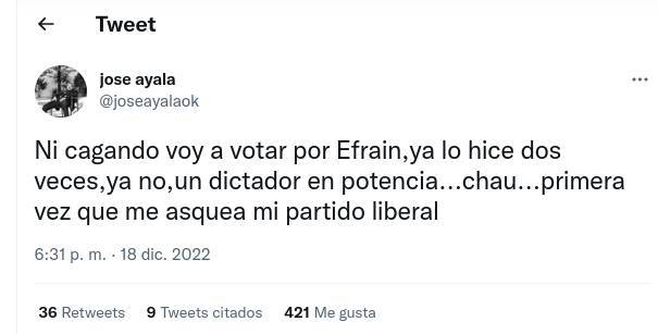 El plagueo de José Ayala.