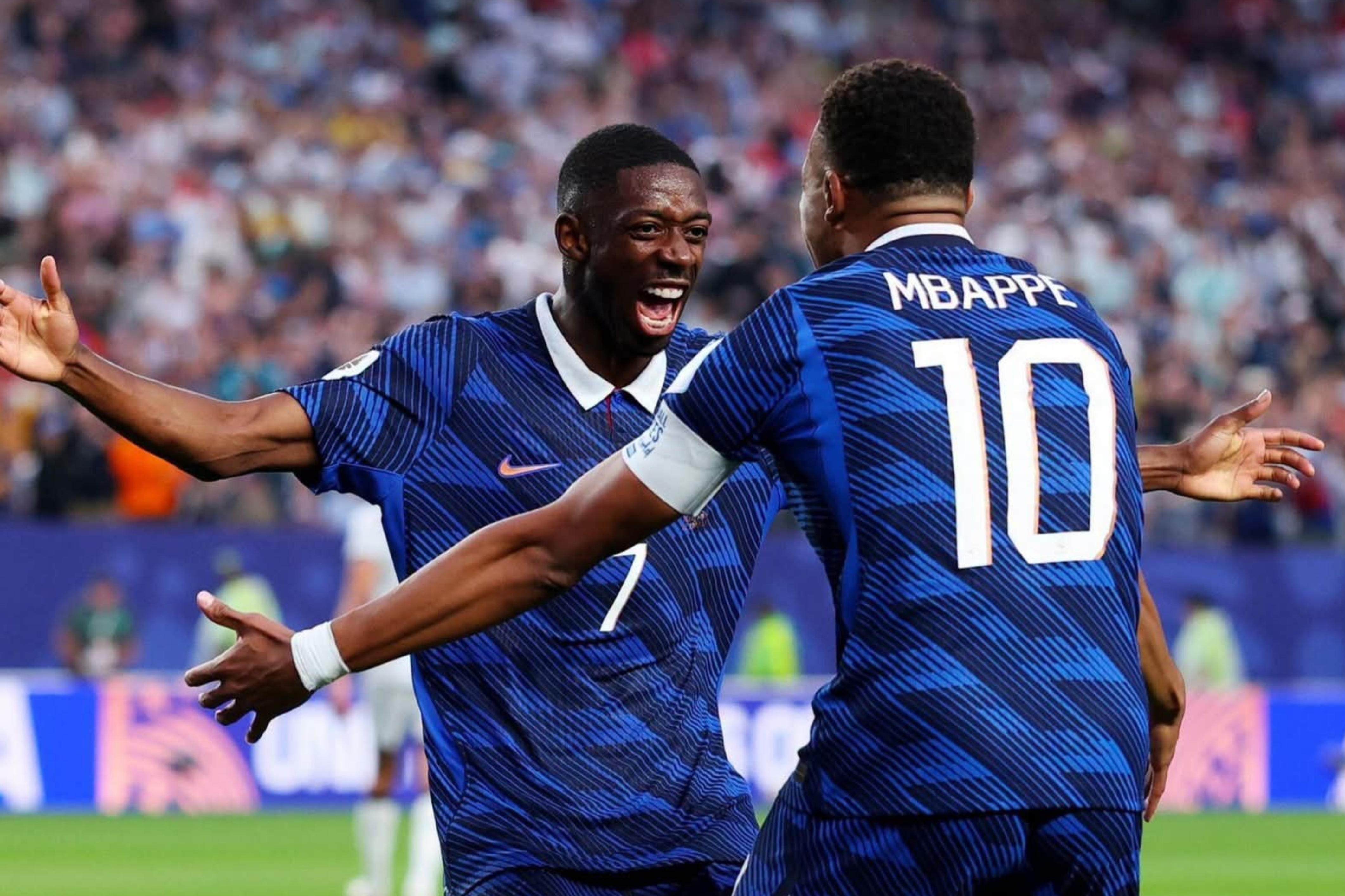 Ousmane Dembelé y Kylian Mbappé, unas de las poderosas armas de Deschamps que van por cazar a Paraguay .