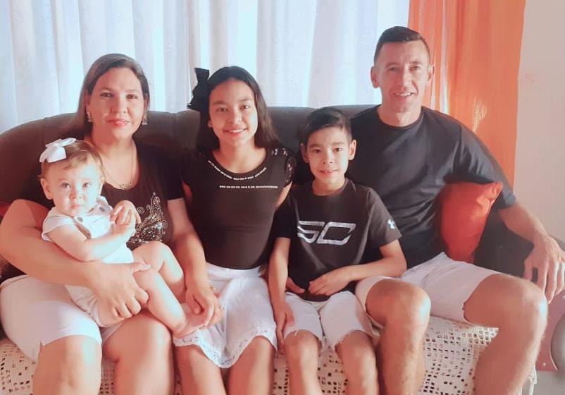 Lo más importante que tiene Arnaldo Vera: su familia.