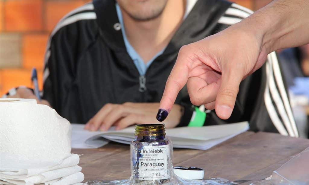 La tinta indeleble, principal garantía para el voto único