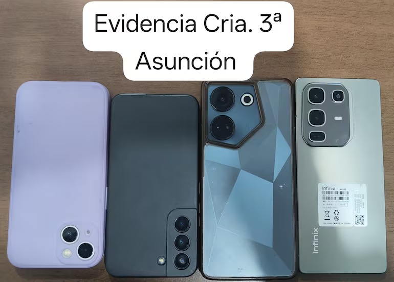 Tras violento asalto a local comercial, recuperan celulares robados. Foto: Gentileza