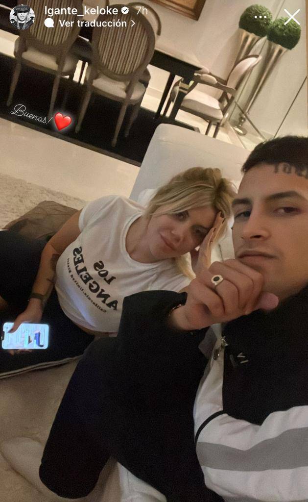 La publicación de L-Gante en su historia de Instagram.