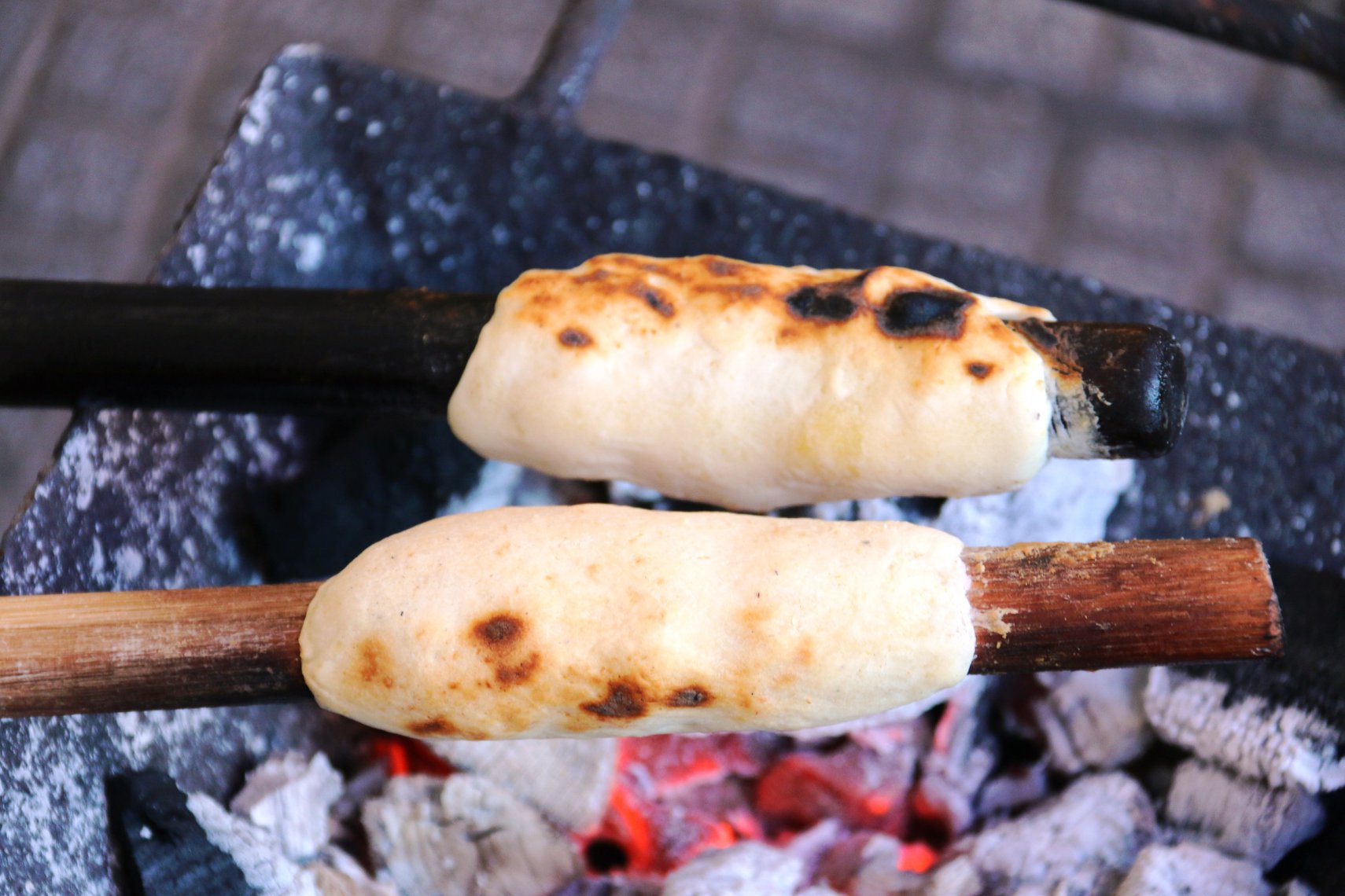 La chipa asador, con una dificultad, que es la de colocar al palo, pero sin duda una de las más deliciosas.