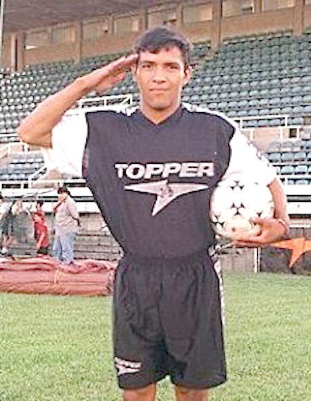 Juan Carlos Benítez, en su época de jugador.