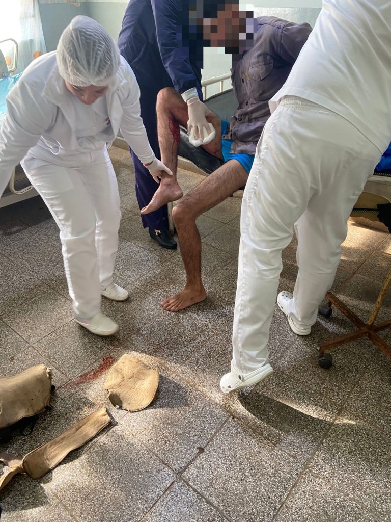 El presunto abigeo herido fue atendido en el hospital distrital de San Pedro del Paraná