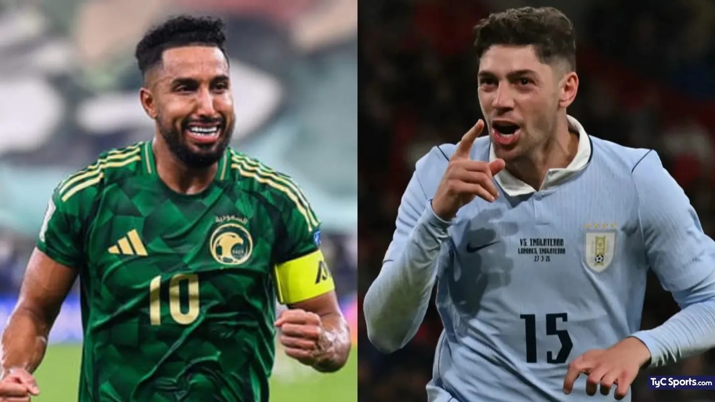Arabia Saudita vs. Uruguay. Foto: TYCSports