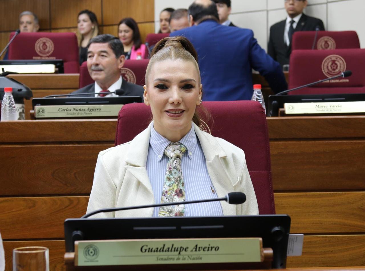 Asumió la banca Guadalupe Aveiro. Foto: Senado