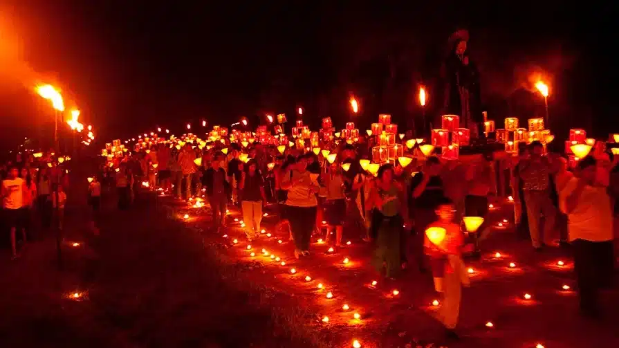 Procesión de la Dolorosa en Tañarandy, Misiones.