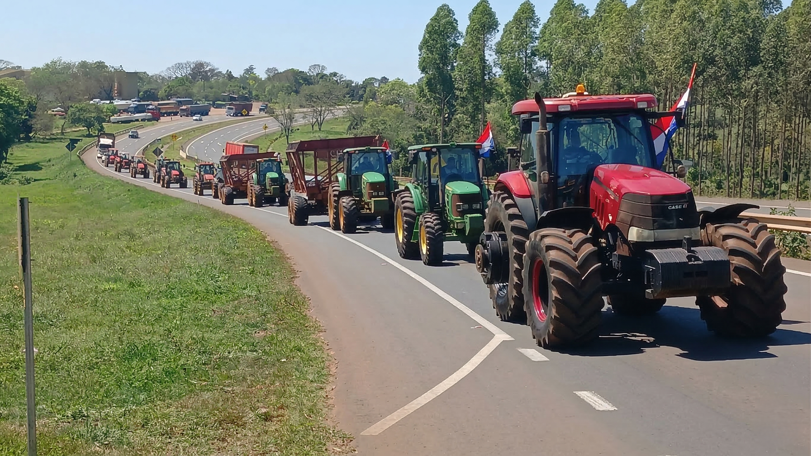 Los productores durante una de las últimas manifestaciones realizadas.