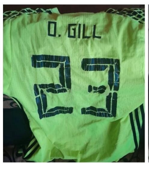 Así se ve hoy la camiseta de Orlando. Foto: Facebook