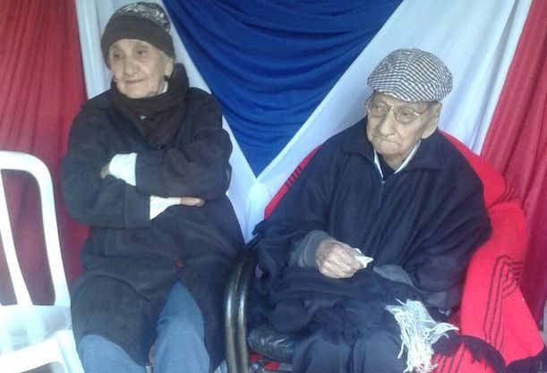 RELIQUIA. Silverio, con 110 años es una joya viva del patriotismo nacional.
