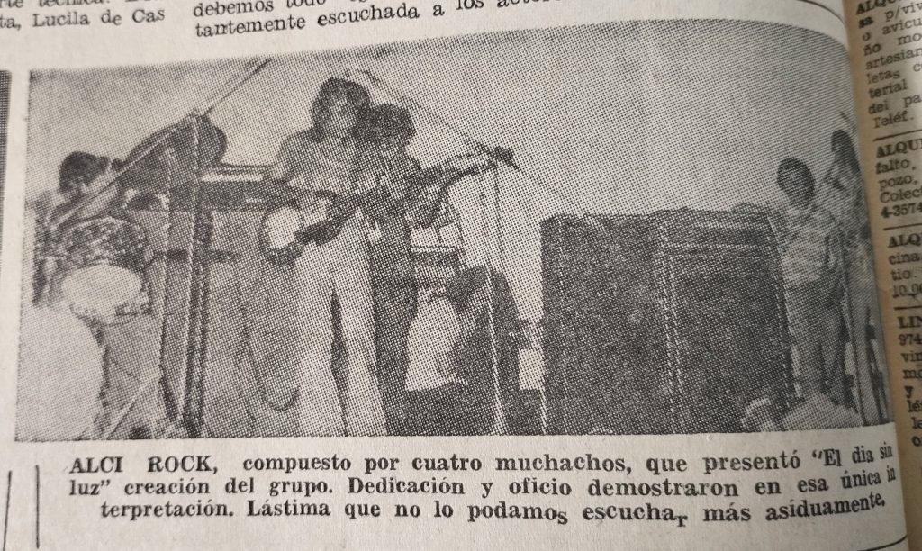 Publicación de LA TRIBUNA, sobre el festival de Rock en el Quinta Avenida.