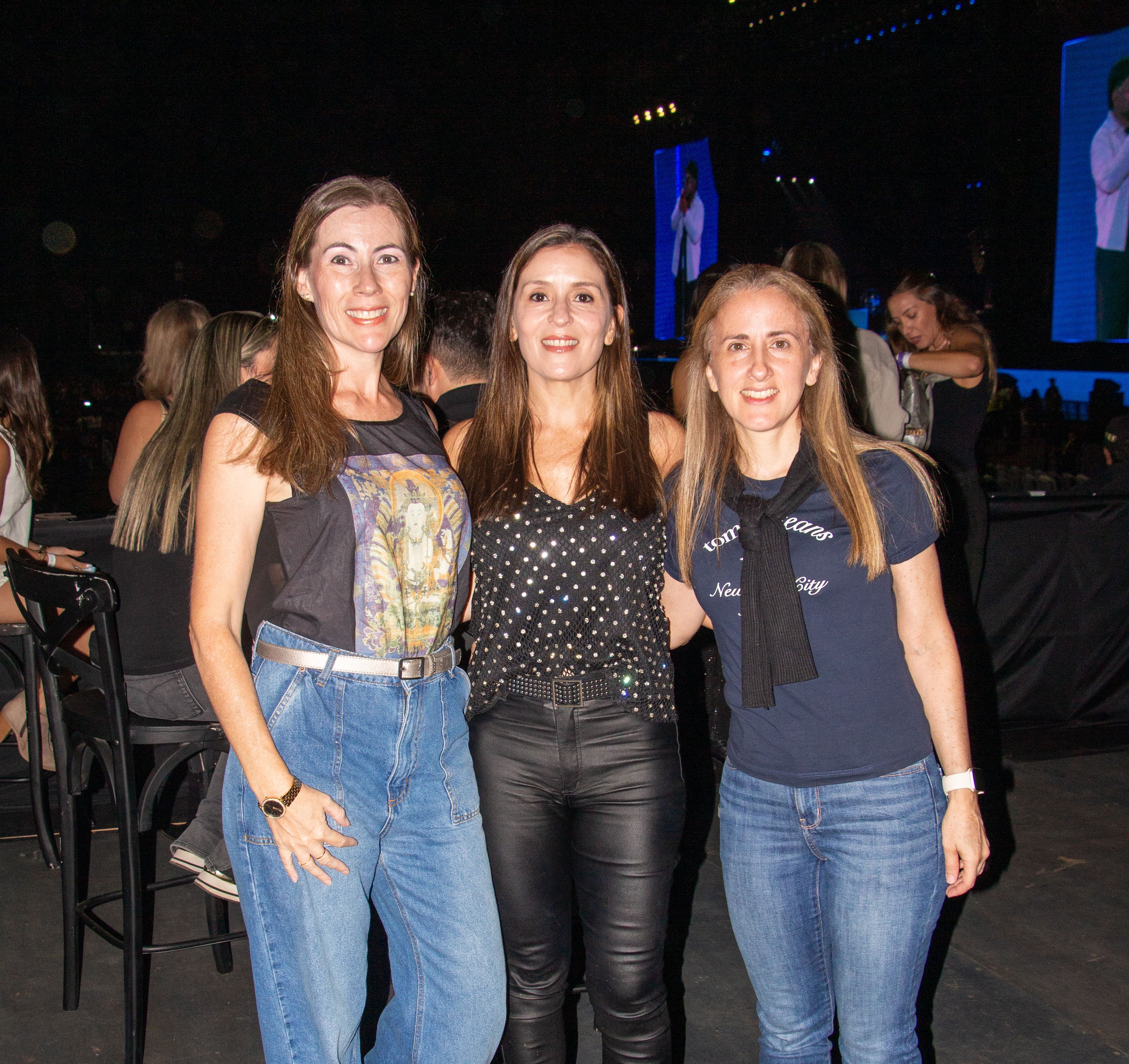 Andrea Migliore, Paola Louteir y Vero Echagui.