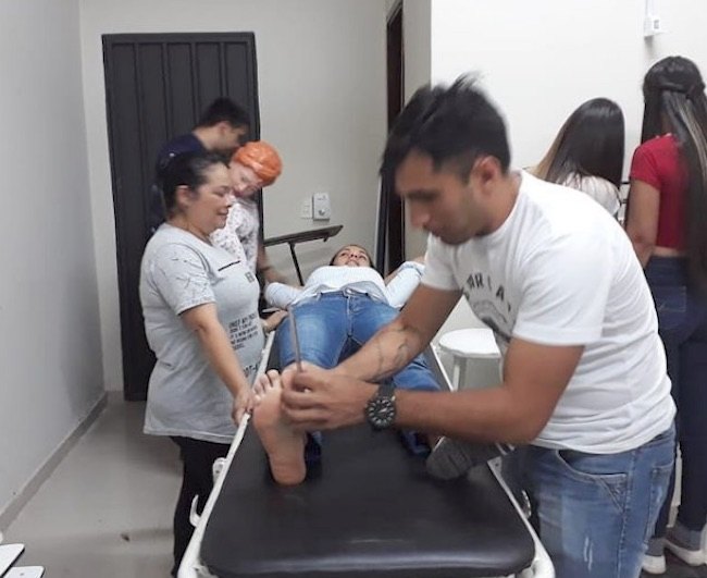 Duarte tuvo que meterle a full a su especialización para ser fisioterapeuta y masajista deportivo.
