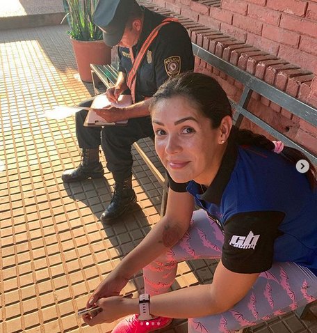 Desde que su relación con Óscar Santos inició, Mirna Pereira se volvió una fanática de las carreras.