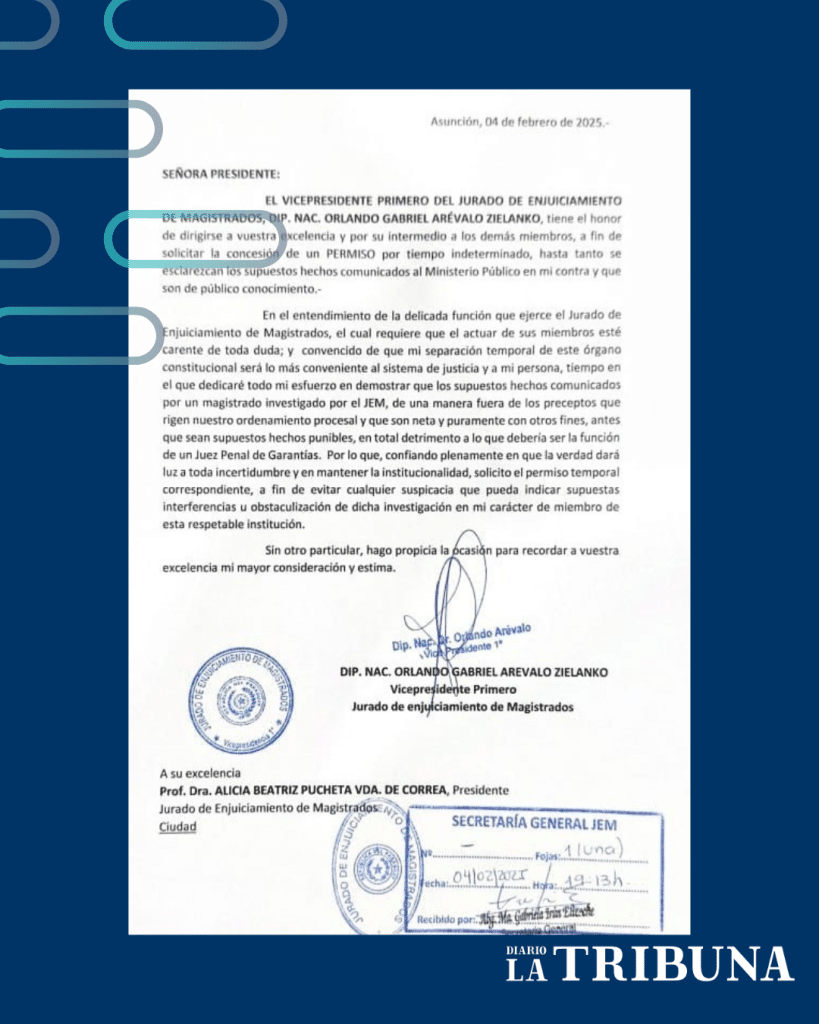 Nota presentada por Orlando Arévalo.