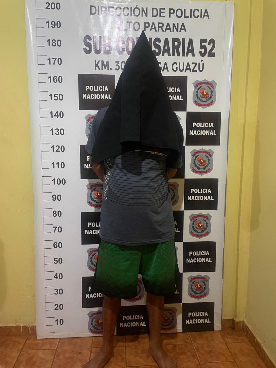 Detienen a hombre que habría matado a su propio hijo en Minga Guazú. Foto: Policía