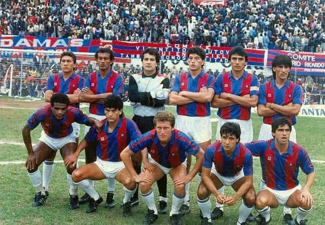 Este equipazo dio que hablar. Riveros aparece al lado del morocho de abajo, Tarciso.