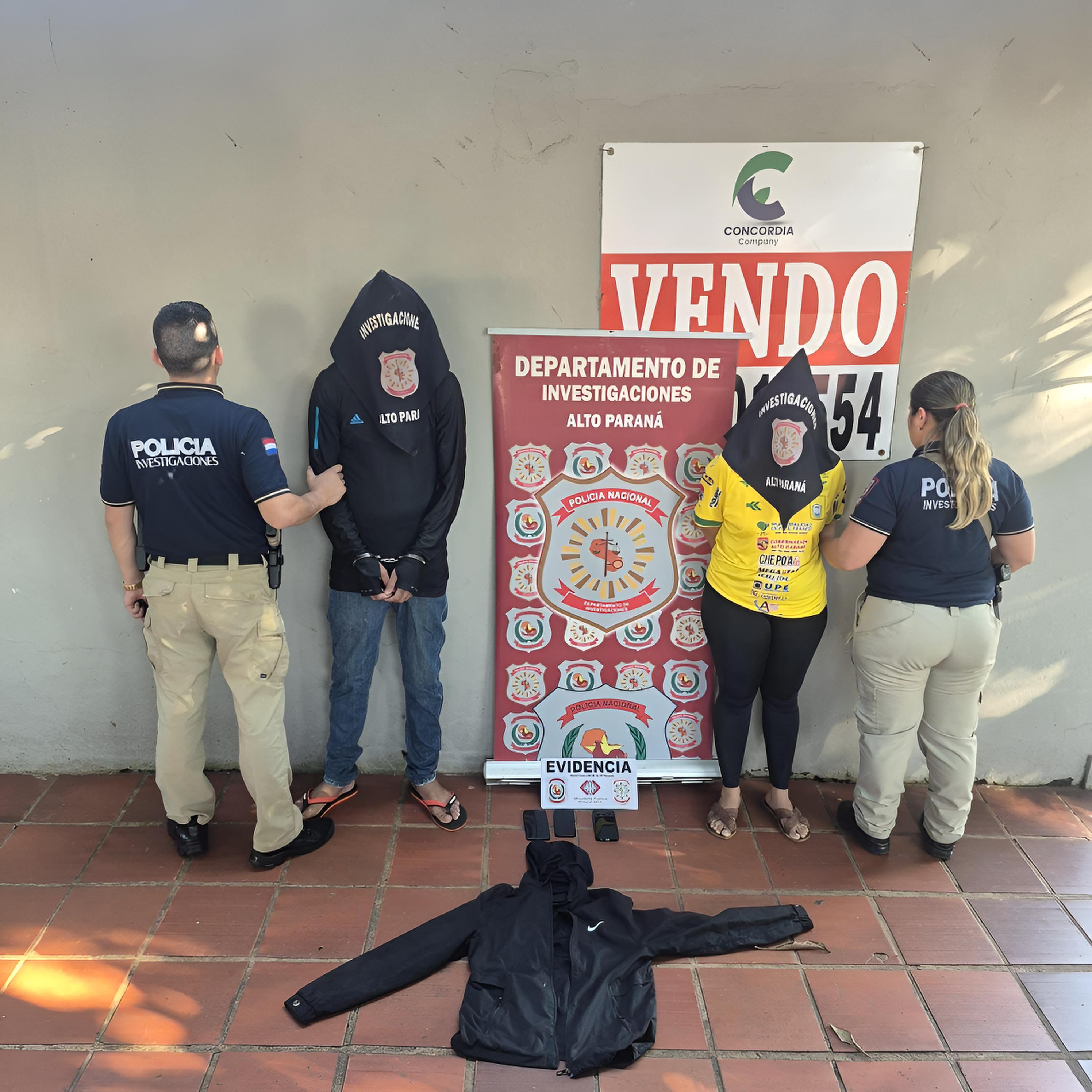 Ambos detenidos quedaron bajo supervisión del fiscal Alberto Torres, de Alto Paraná.