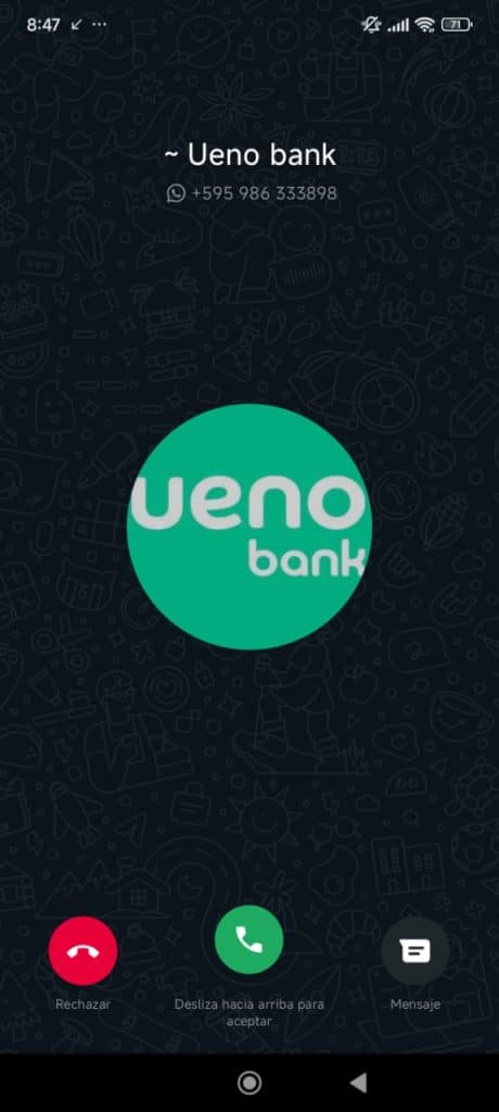 Desde este número un falso agente de créditos efectuó las llamadas y mensajes que derivaron en el vaciamiento de las cuentas bancarias de sus víctimas.