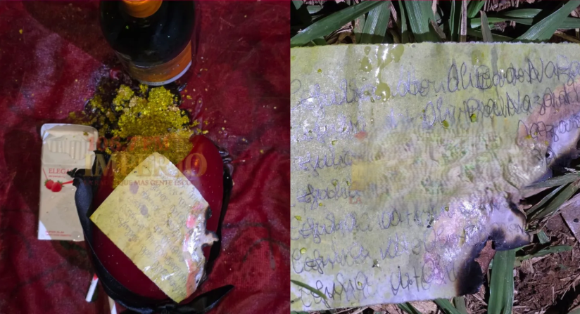 La carta encontrada en el payé.