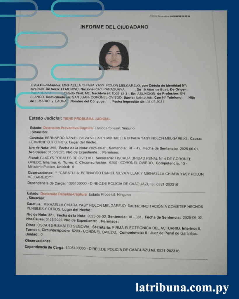 Se investigará su grado de participación como instigadora o cómplice.