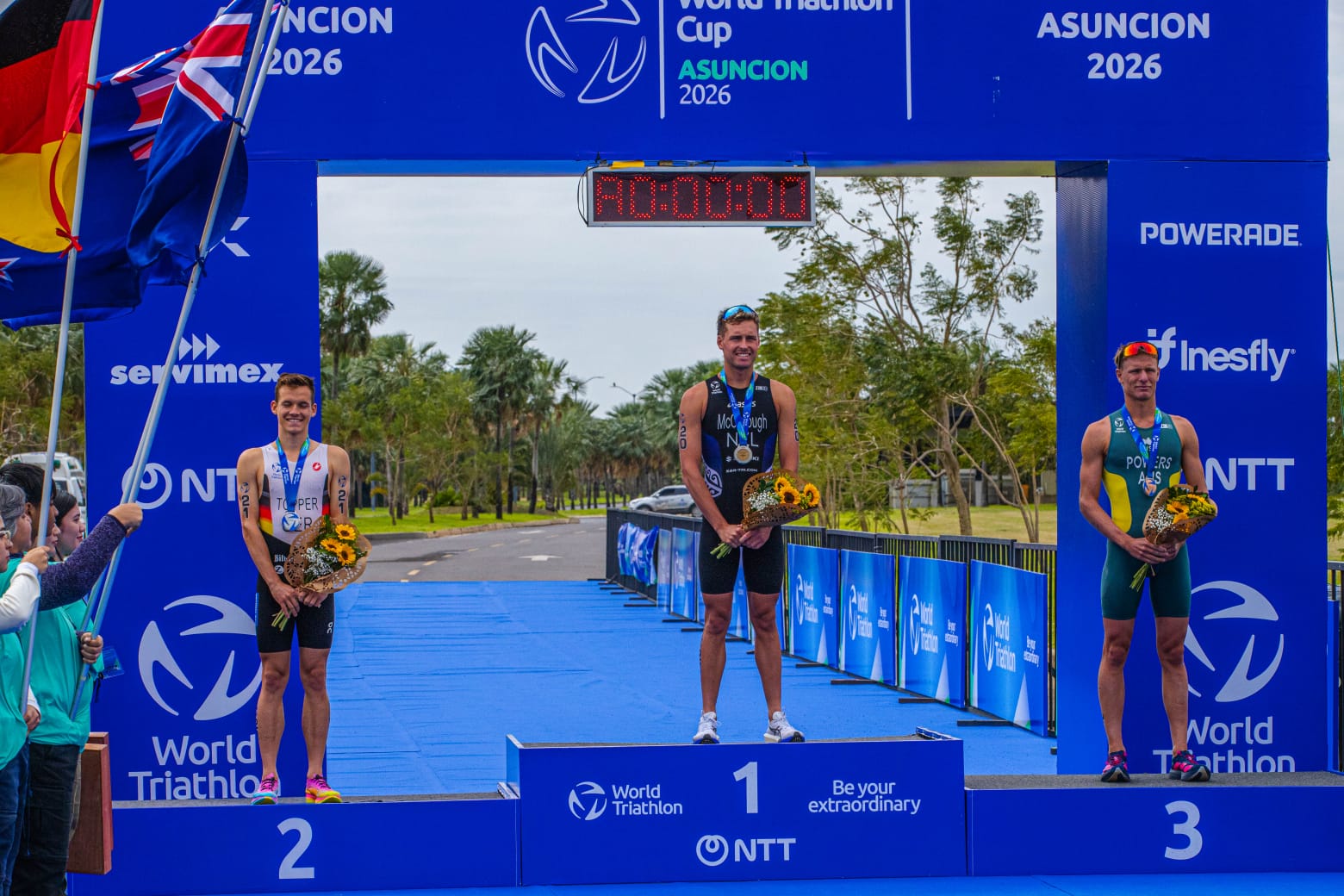 Paraguay fue sede de una doble jornada internacional de triatlón. Foto: gentileza