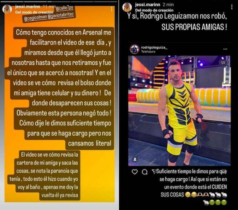 Parte del escrache publicado contra el ex-competidor, hoy conductor de un bloque televisivo.