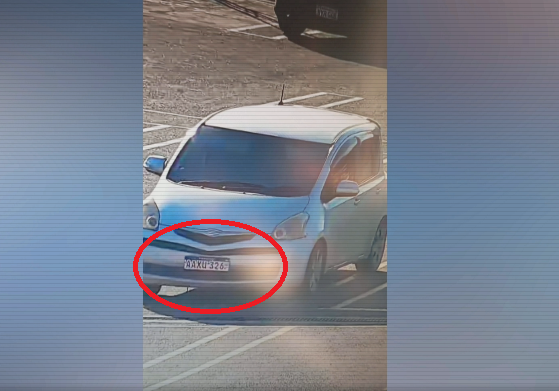 Usaban varios autos pero con la misma chapa. Foto Captura