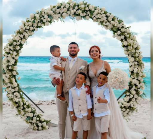 Querían que en la boda estén todos los hijos de él, y así se dio.