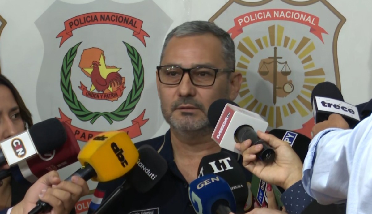 Comisario principal Javier Maldonado, jefe del Departamento de Investigaciones. Foto: Captura de video