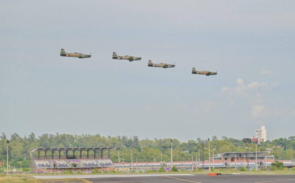 El Grupo Aerotáctico es un brazo armado de la Fuerza Aérea Paraguaya.