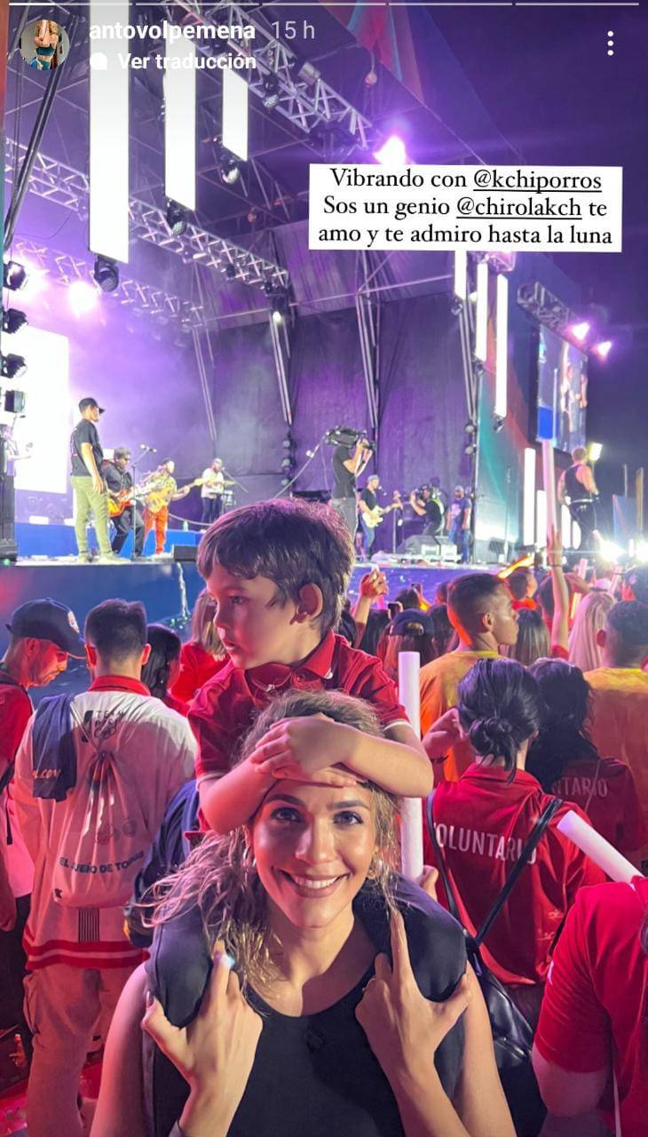 Anto Volpe, doña de "Chirola", también le dedicó unas palabras. (FOTO: @antovolpemena)